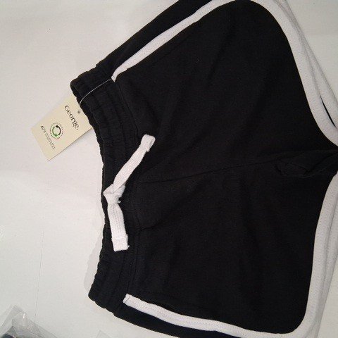GIRLS' GEORGE MINI SHORTS - EXTRA SMALL (4-5) - BLACK image 2