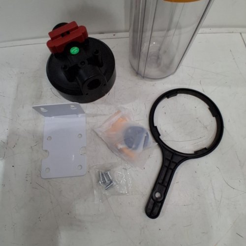 FILTERELATED WHOLE HOUSE WATER FILTER HOUSING - 20" - 1" NPT PORT - CLEAR image 3