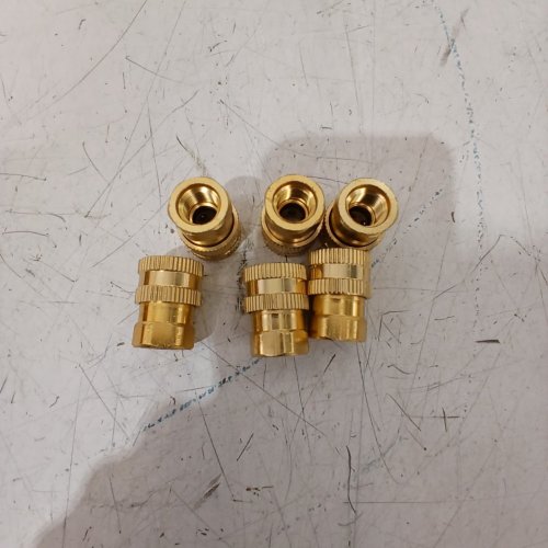 6PK AIR COMPRESSOR QUICK CONNECT FITTING FNPT FEMALE T-STYLE COUPLER - 3/8" image 2