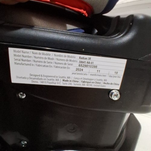DIONO RADIAN 3R ALL-IN-ONE CONVERTIBLE REAR/FORWARD FACING CAR SEAT - UP TO 10 YEARS - 119 LBS MAX - BLUE SURGE (MODEL: 50641-NA-01) image 2