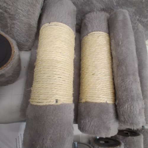 YAHEETECH CAT TREE CAT TOWERS CAT CONDO WITH PLATFORM - 62.2" - LIGHT GREY (MODEL: 593122) image 4