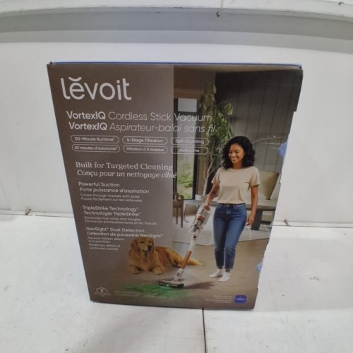 LEVOIT VORTEXIQ CORDLESS HEPA FILTER STICK VACUUM - AIR SILVER (MODEL: LSV-V221-VCA) image 6