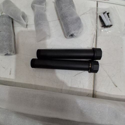 2PK OZHOMY INDUSTRIAL PIPE STAIR HANDRAIL - 3.5FT - BLACK (MODEL ‎OZ-C0228) image 3