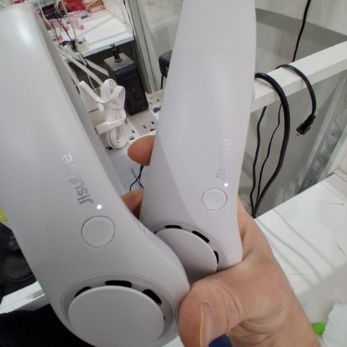 2PK JISULIFE RECHARGEABLE COOLING NECK FANS - WHITE (MODEL: 2789239) image 2