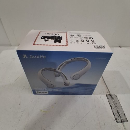 2PK JISULIFE RECHARGEABLE COOLING NECK FANS - WHITE (MODEL: 2789239) image 4