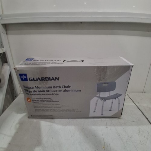 MEDLINE GUARDIAN DELUXE ALUMINUM BATH CHAIR - 400LB CAP - GREY (MODEL: G2-101KRX1) image 5