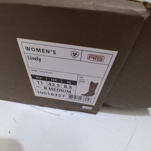 WOMEN'S ARIAT LIVELY WESTERN BOOT - SIZE 11 - BROWN (STYLE:10016357) image 2