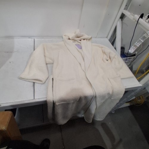 MELLOWSOFT HOODED ROBE - MEDIUM - CREAM image 2