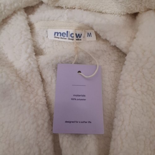 MELLOWSOFT HOODED ROBE - MEDIUM - CREAM image 3