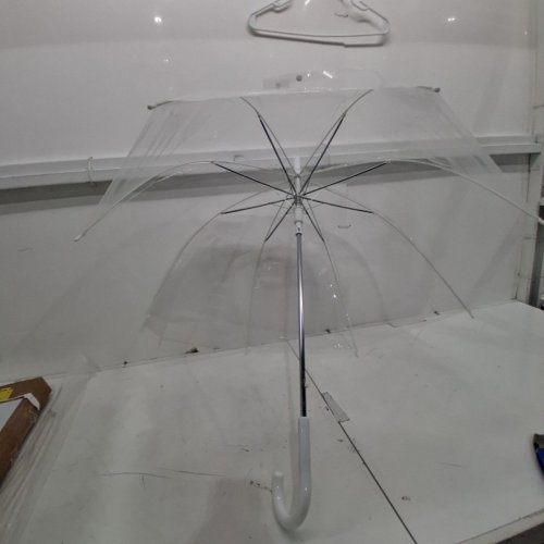AMAZON BASICS ROUND BUBBLE UMBRELLA - 32"- CLEAR image 3