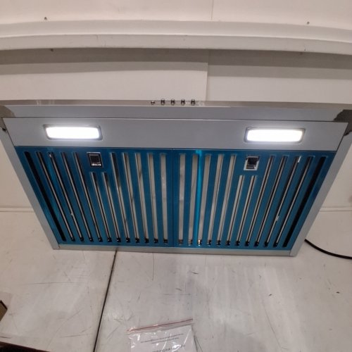 WECELEH STAINLESS STEEL UNDER CABINET DUCTED/DUCTLESS CONVERTIBLE KITCHEN VENT RANGE HOOD - 30"/600CFM- 3 SPEEDS - SILVER (MODEL:701A/GP1(75)) image 2