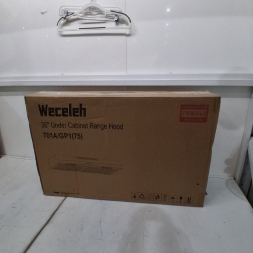WECELEH STAINLESS STEEL UNDER CABINET DUCTED/DUCTLESS CONVERTIBLE KITCHEN VENT RANGE HOOD - 30"/600CFM- 3 SPEEDS - SILVER (MODEL:701A/GP1(75)) image 8