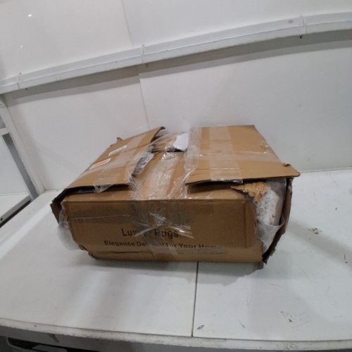 UERMEI WASHABLE NEUTRAL MODERN ABSTRACT SOFT THIN LARGE AREA RUG - 10FT X 14FT - BROWN GREY image 5