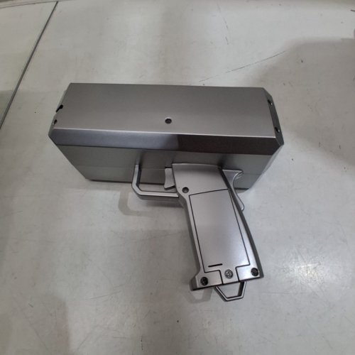 MONEY SHOOTER GUN WITH PAPER MONEY - SILVER image 2
