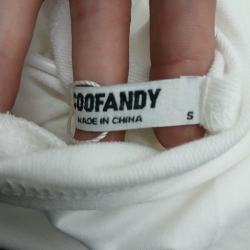 MENS COOFANDY HOODED WORKOUT TANK - SMALL - WHITE image 2