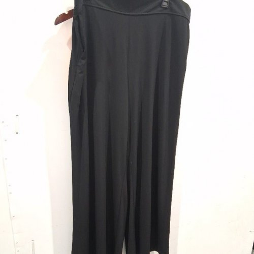 WOMEN'S THREE DOTS LOOSE WIDE LEG PANTS - XXL - BLACK (STYLE: 2003270) image 2