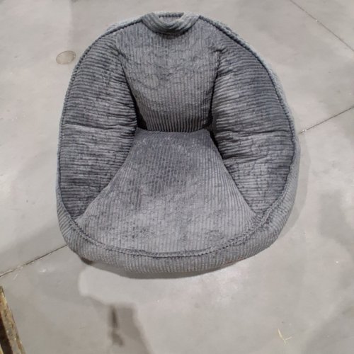 UODERS COZY CORDUROY BEAN BAG CHAIR WITH FILLER - GREY (MODEL: LMDO-002DARKGRAY) image 2