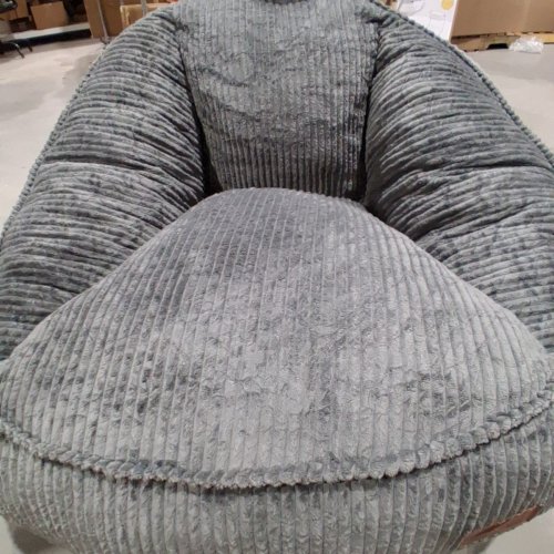 UODERS COZY CORDUROY BEAN BAG CHAIR WITH FILLER - GREY (MODEL: LMDO-002DARKGRAY) image 3