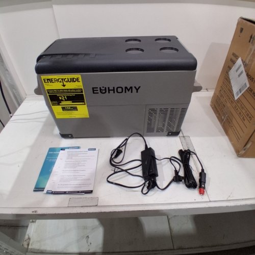 EUHOMY CAR ELECTRIC REFRIGERATOR COOLER WITH APP CONTROL - 32QT - 12V - GREY (MODEL: CF001-35GR-CAEH)) image 5