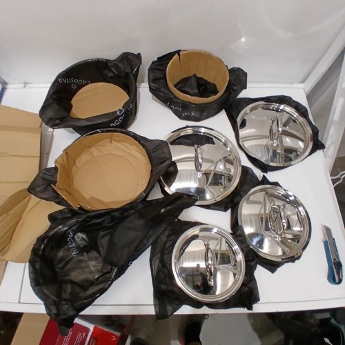 8PC LAGOSTINA ACADEMY CLAD STAINLESS STEEL 5 PLY POTS AND PANS SET image 2
