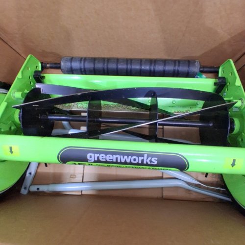 GREENWORKS 16" REEL LAWN MOWER - GREEN (MODEL: 25052CA) image 3