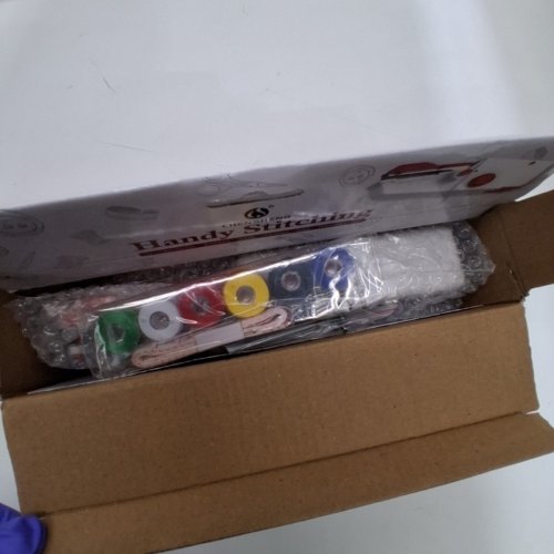 CHENSHENG HANDHELD PRE-THREADED SEWING MACHINE - WHITE/RED image 2