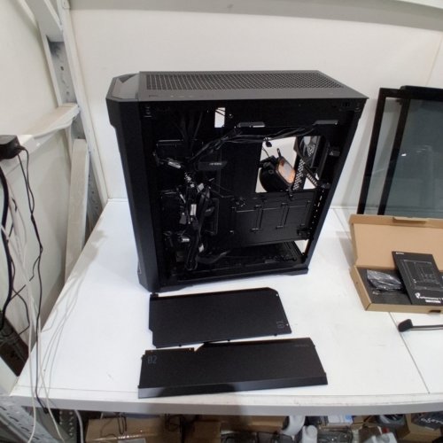 SKYTECH LEGACY GAMING / ANTEC DESKTOP COMPUTER CASE ONLY WITH ARGB FANS AND 420MM AIO LIQUID CPU COOLER - BLACK (MODEL: PERFORMANCE 1FT) image 2