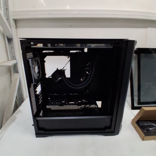 SKYTECH LEGACY GAMING / ANTEC DESKTOP COMPUTER CASE ONLY WITH ARGB FANS AND 420MM AIO LIQUID CPU COOLER - BLACK (MODEL: PERFORMANCE 1FT) image 10