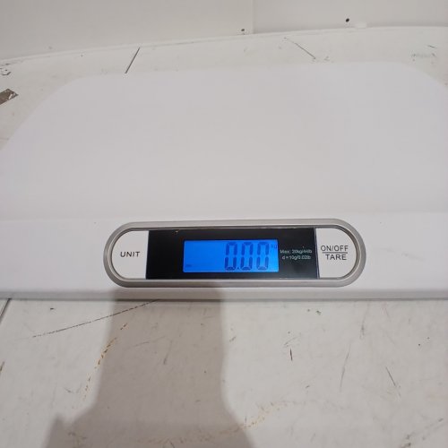 DIGITAL ELECTRONIC DISPLAY PORTABLE BABY AND PET SCALE - 44LBS MAX - WHITE image 2