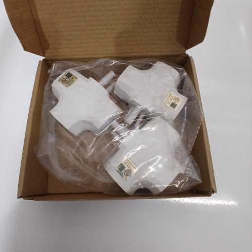 3PK KASONIC GROUNDED T-SHAPED OUTLET ADAPTER - WHITE (MODEL: KPS-20) image 3