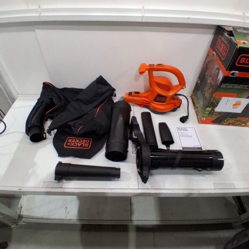 BLACK+DECKER 3-IN-1 VACPACK CORDED ELECTRIC LEAF BLOWER, VACUUM & MULCHER WITH BACKPACK BAG - 250MPH - 400CFM - BLACK/ORANGE (MODEL: BEBL7000) image 3