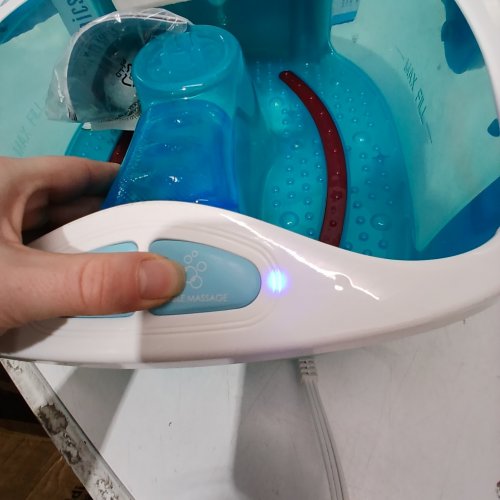 HOMEDICS SHOWER BLISS FOOT SPA - BLUE AND WHITE (MODEL:FB-625HA) image 3