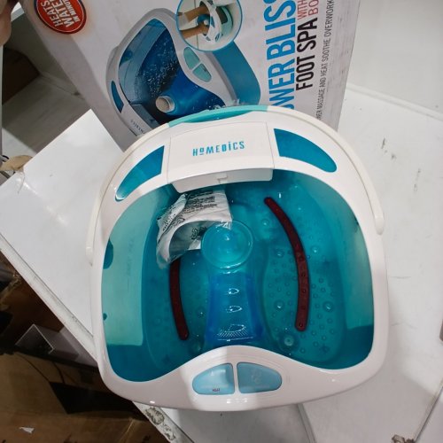 HOMEDICS SHOWER BLISS FOOT SPA - BLUE AND WHITE (MODEL:FB-625HA) image 4