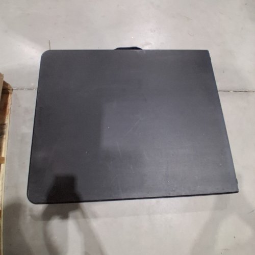 PORTABLE PLASTIC FOLDING TABLE WITH CARRYING HANDLE - 6FT - BLACK (MODEL: B0D1CB1R2S) image 4