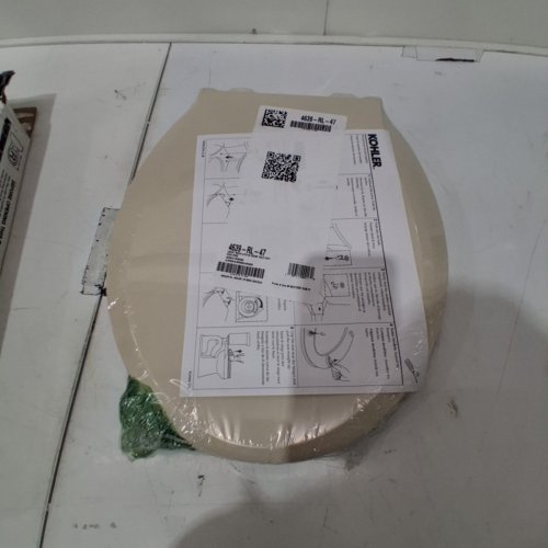 KOHLER CACHET QUIET CLOSE TOILET SEAT WITH READYLATCH HINGE - 16" - BEIGE (MODEL: 4639-RL-47) image 2