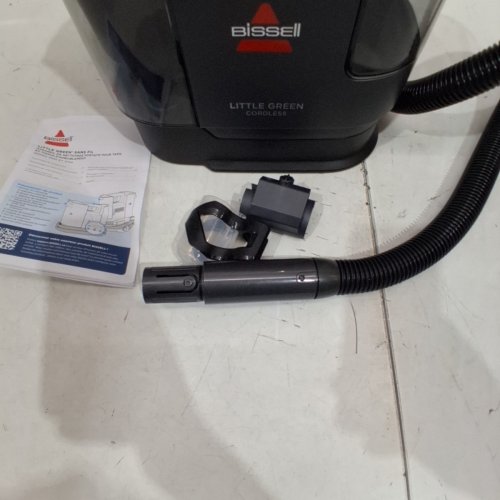 BISSELL LITTLE GREEN CORDLESS MULTI-PURPOSE PORTABLE CARPET UPHOLSTERY AUTO DEEP CLEANER - 25V, 2 CLEANING MODES, UP TO 35MINS USE - BLACK (MODEL: 3682B) image 4