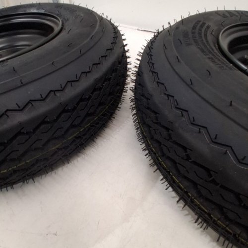 2PK GARVEE TRAILER TIRES WITH RIMS - 8" X 3.75" (MODEL: PAE_33DY6TYD) image 3