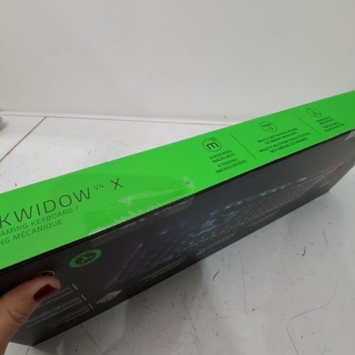 RAZER BLACKWIDOW V4 X MECHANICAL GAMING KEYBOARD, GREEN SWITCHES TACTILE & CLICKY - BLACK (MODEL: RZ03-04700200-R3U1) image 4