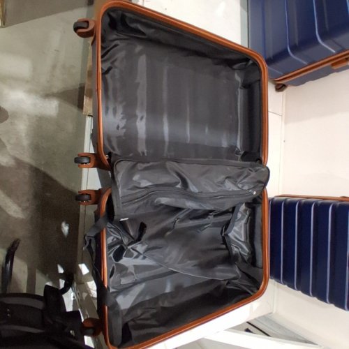 4PC ASSORTED LUGGAGE SET - 16"/20"/24"/28" - DARK BLUE AND BROWN (MODEL: 19S) image 5