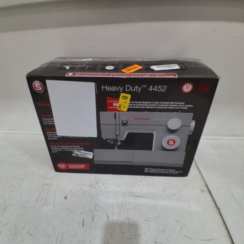SINGER 4452 HIGH SPEED HEAVY DUTY SEWING MACHINE WITH ACCESSORIES - GREY (MODEL: 4452) image 8