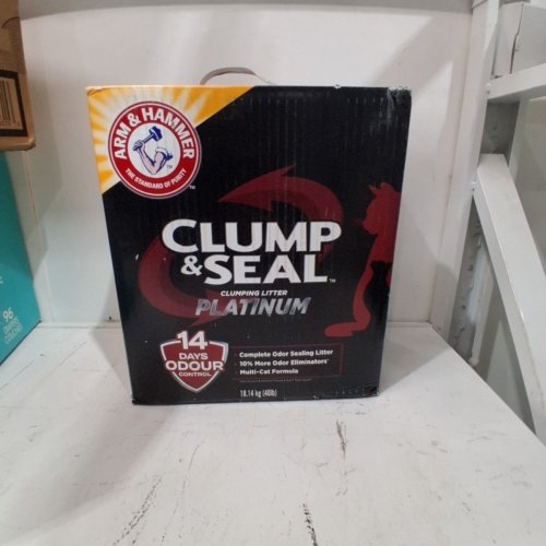 ARM & HAMMER CLUMP & SEAL PLATINUM CLUMPING LITTER - 14 DAY ODOR CONTROL - 40LBS image 3