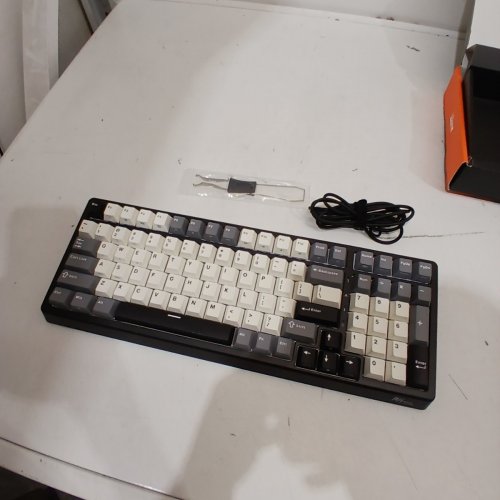 RK ROYAL KLUDGE F99 WIRELESS MECHANICAL KEYBOARD - TRI MODE BT/2.4GHZ/USB-C CONNECTIONS - 100 KEYS HOT SWAPPABLE - LINEAR CREAM SWITCH - RGB LIGHTS - KNIGHT BLACK (MODEL: F99) image 4