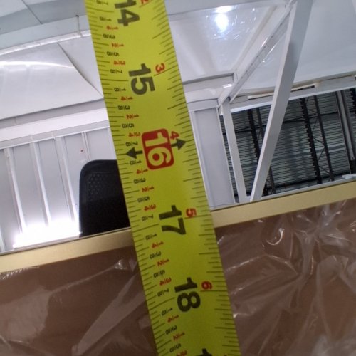FULL LENGTH MIRROR WITH STAND - 17" X 57.5" - GOLD image 3