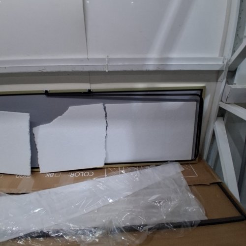 FULL LENGTH MIRROR WITH STAND - 17" X 57.5" - GOLD image 5