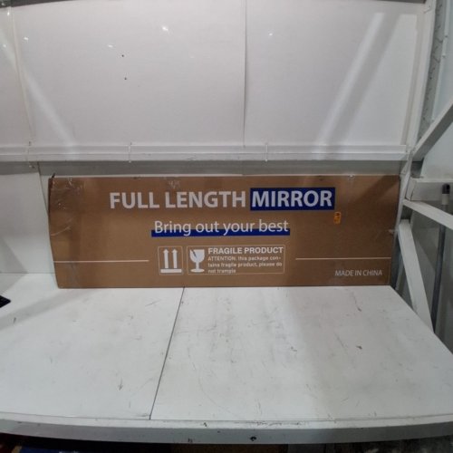 FULL LENGTH MIRROR WITH STAND - 17" X 57.5" - GOLD image 6