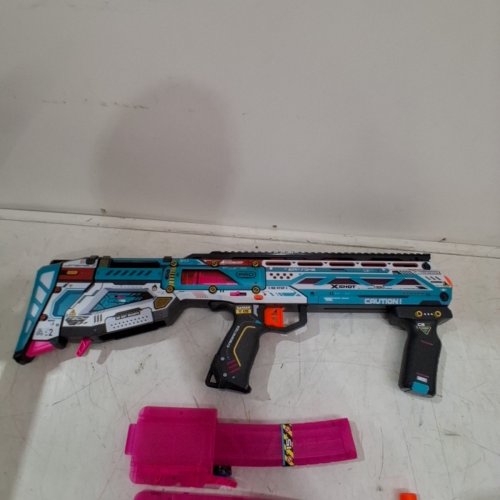 ZURU XSHOT PRO SKINS SINISTER LONG SHOT BLASTER WITH 40 DARTS - MULTICOLOR (MODEL: 36685) image 5