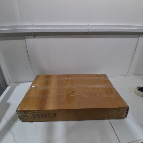 3-TIER KITCHEN MICROWAVE STAND / UTILITY STORAGE CART WITH CASTERS - 24" X 27" - WHITE/NATURAL - (MODEL: 10HBNDW4-CB) image 4