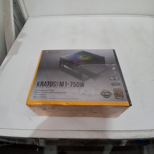 GAMDIAS RGB GAMING NON-MODULAR COMPUTER POWER SUPPLY UNIT - 80 PLUS BRONZE CERTIFIED - 750W - BLACK (MODEL: KRATOS M1-750B) image 2