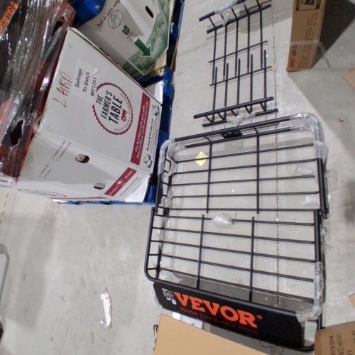 VEVOR ROOF RACK CARGO BASKET - HEAVY-DUTY 500LB CAPACITY UNIVERSAL ROOF RACK BASKET, BLACK (MODEL: BYCD-003) image 3