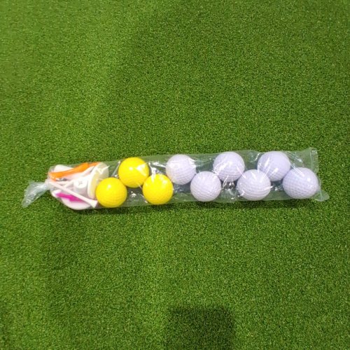 ACELLORATE GOLF ARTIFICIAL TURF HITTING MAT FOR INDOOR/OUTDOOR PRACTICE WITH 8 TEES, 9 BALLS - 31 MM THICK - 4FT X 5FT - GREEN (GOLF MAT) image 3